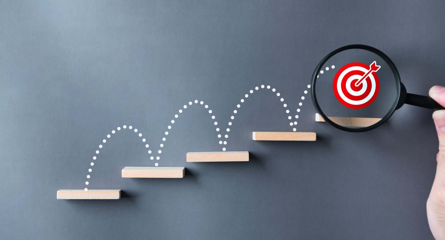 5 steps and a bulls-eye